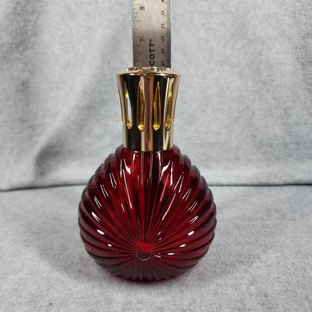 Vintage Lampe Berger Caroline Red Fragrance Lamp Catalytic Diffuser France